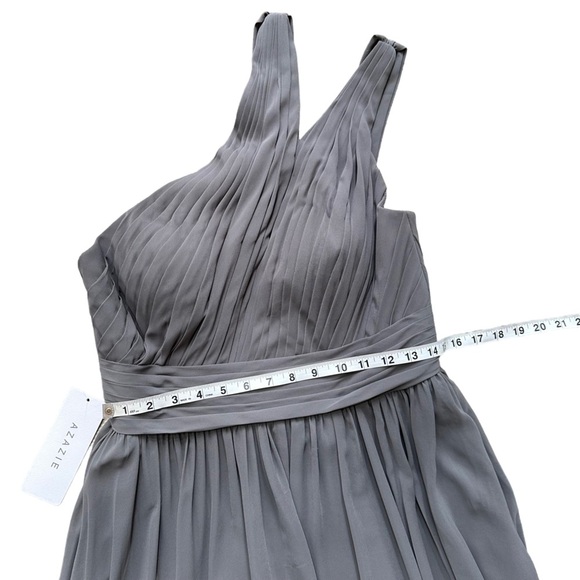 Azazie Womens Molly in‎ Steel Grey Bridesmaid/ Evening Dress Size:10 AZ1542918 - Picture 8 of 13